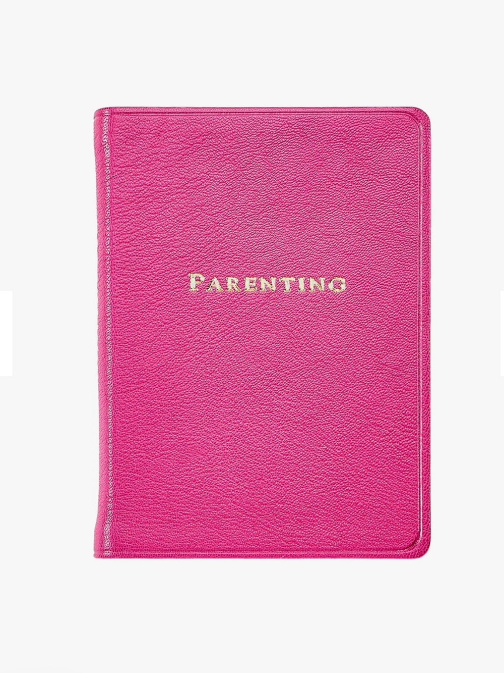 Parenting Journal Pink Goatskin Leather